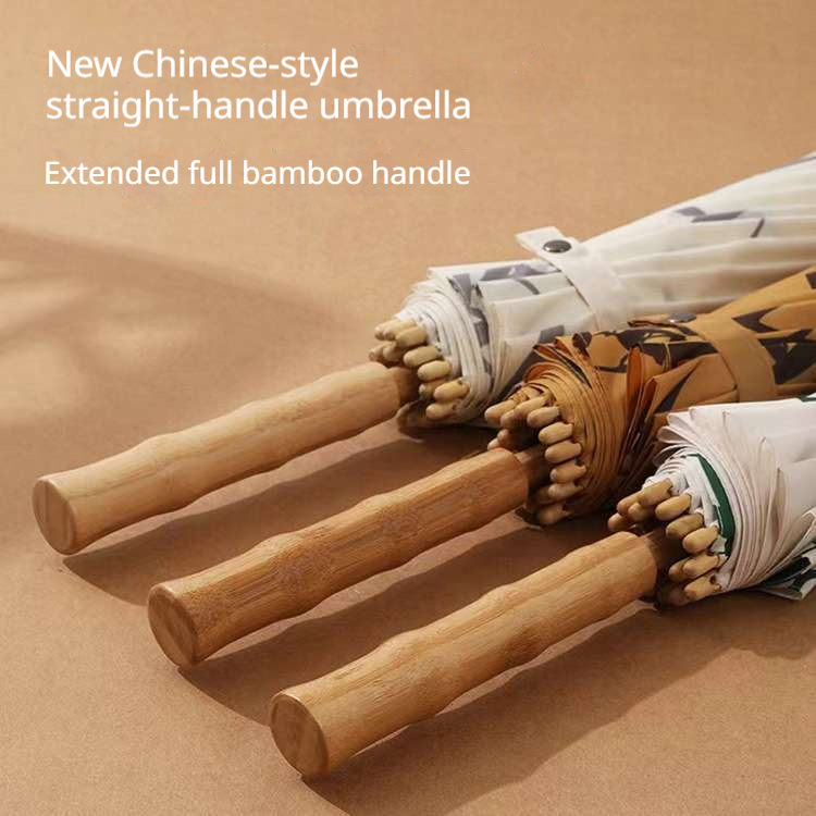 Payung Bambu Besar Gaya Tiongk - Golf Umbrella Large ulasan dan harga
