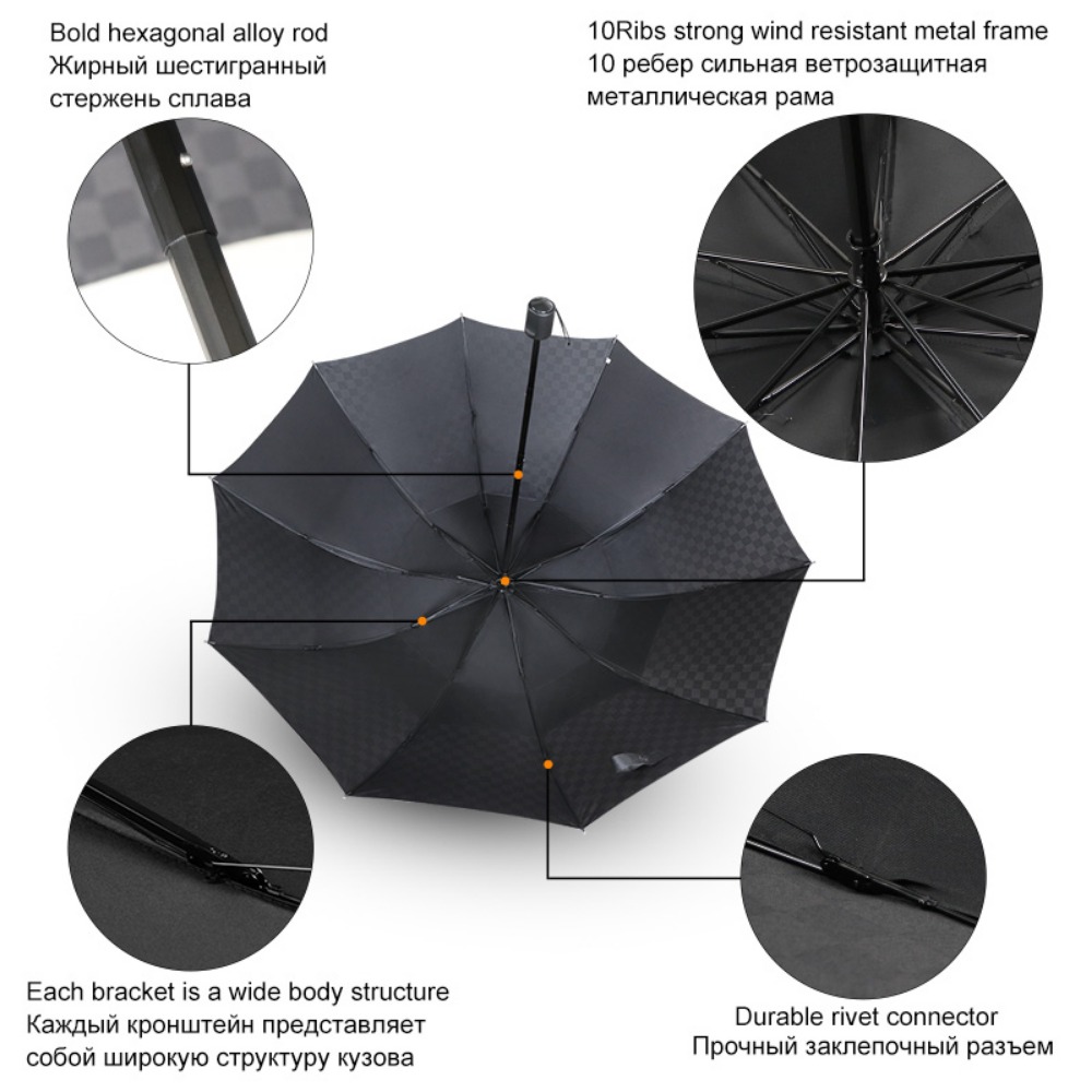 Payung besar kotak gelap lapis - Golf Umbrella Large ulasan dan harga