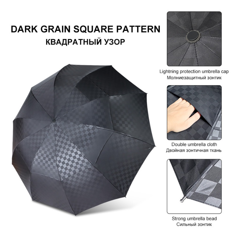 Payung besar kotak gelap lapis - Golf Umbrella Large ulasan dan harga